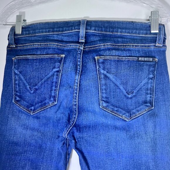 HUDSON KRISTA SUPER SKINNY RAW HEM JEANS SIZE 27 - Picture 8 of 11